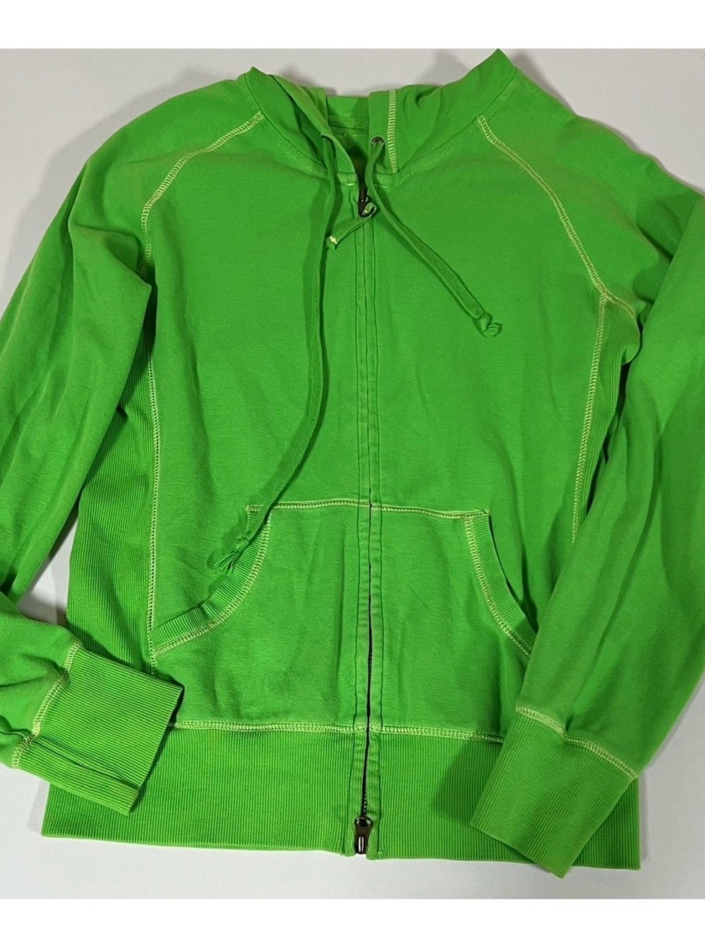 GAP Kelly Green Solid Zipper Sweater Sweatshirt Hoodie Outerwear Size M 💚✨ #gap